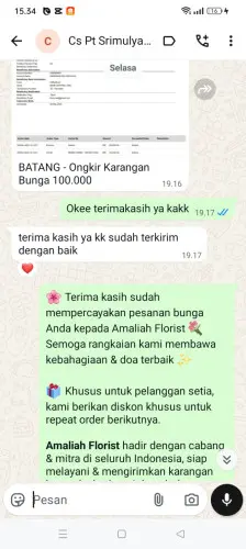 Testimonial Papan Bunga temanggung