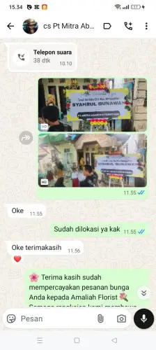 Testimonial Papan Bunga temanggung